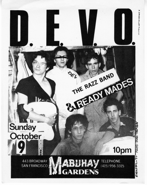 D.E.V.O. Readymades Razz Band Mabuhay Gardens