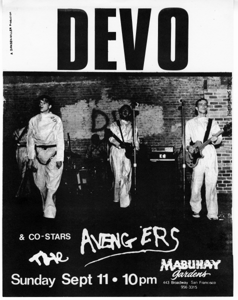 dirksen miller DEVO Avengers Mabuhay Gardens